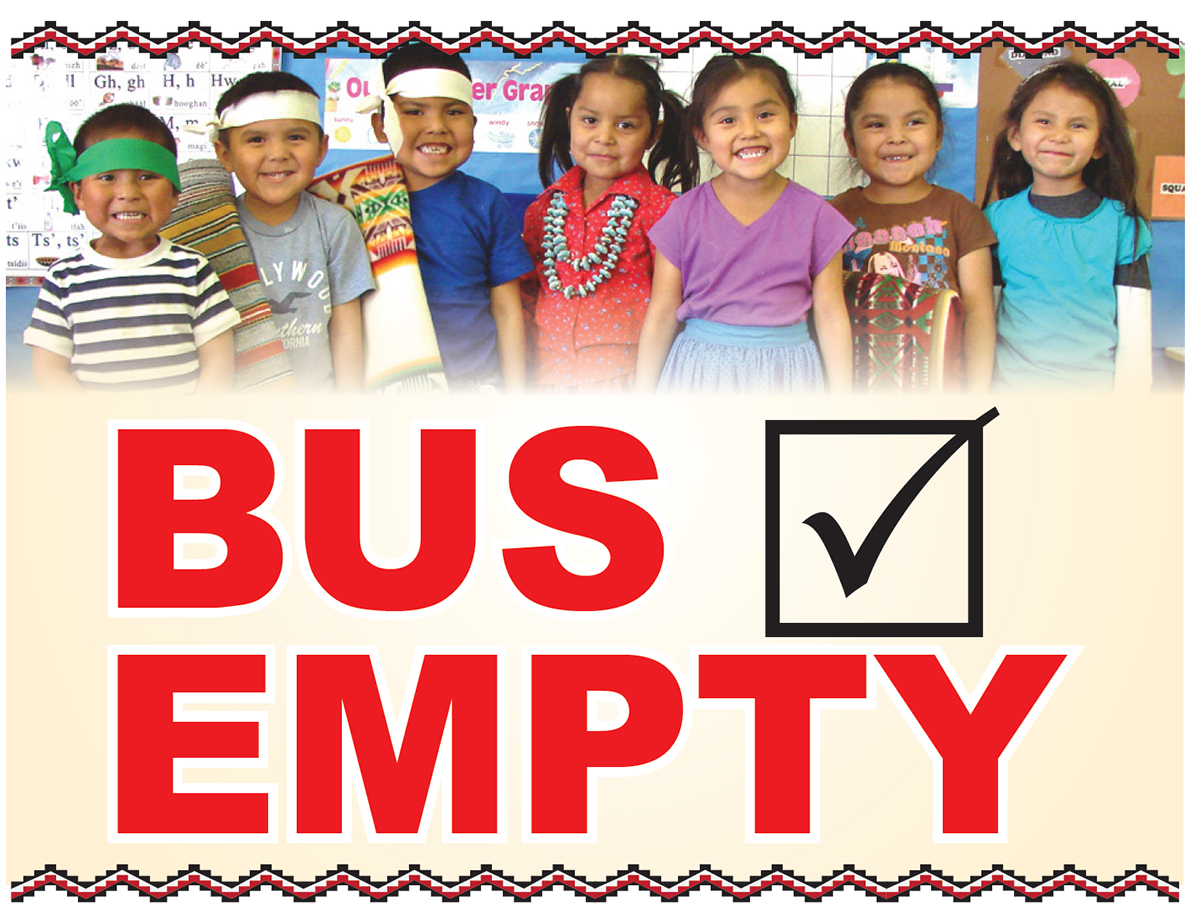 Bus driver sign