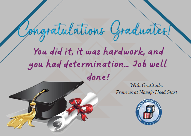 Cap and Diploma with text that reads Congratulations Graduates